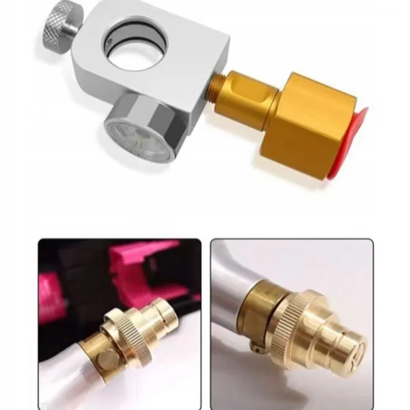 Quick Connect Soda Cylinder Tank Refill Fill Station Adaptor with Pressure Soda Bottle Filling Joint Valve