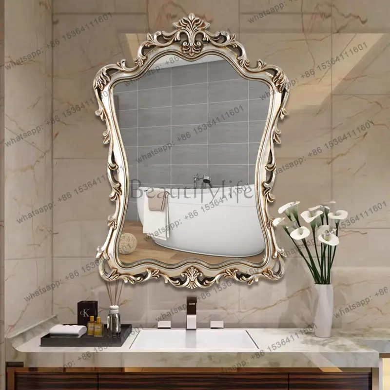 Zj. Customized small rounded corners and large hanging basin table soft mirror square can be spliced vertically half body