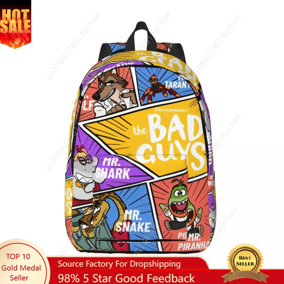 The Bad Guys Cool Backpack Gift Student Business Daypack for Men Women Laptop Computer Shoulder Bag