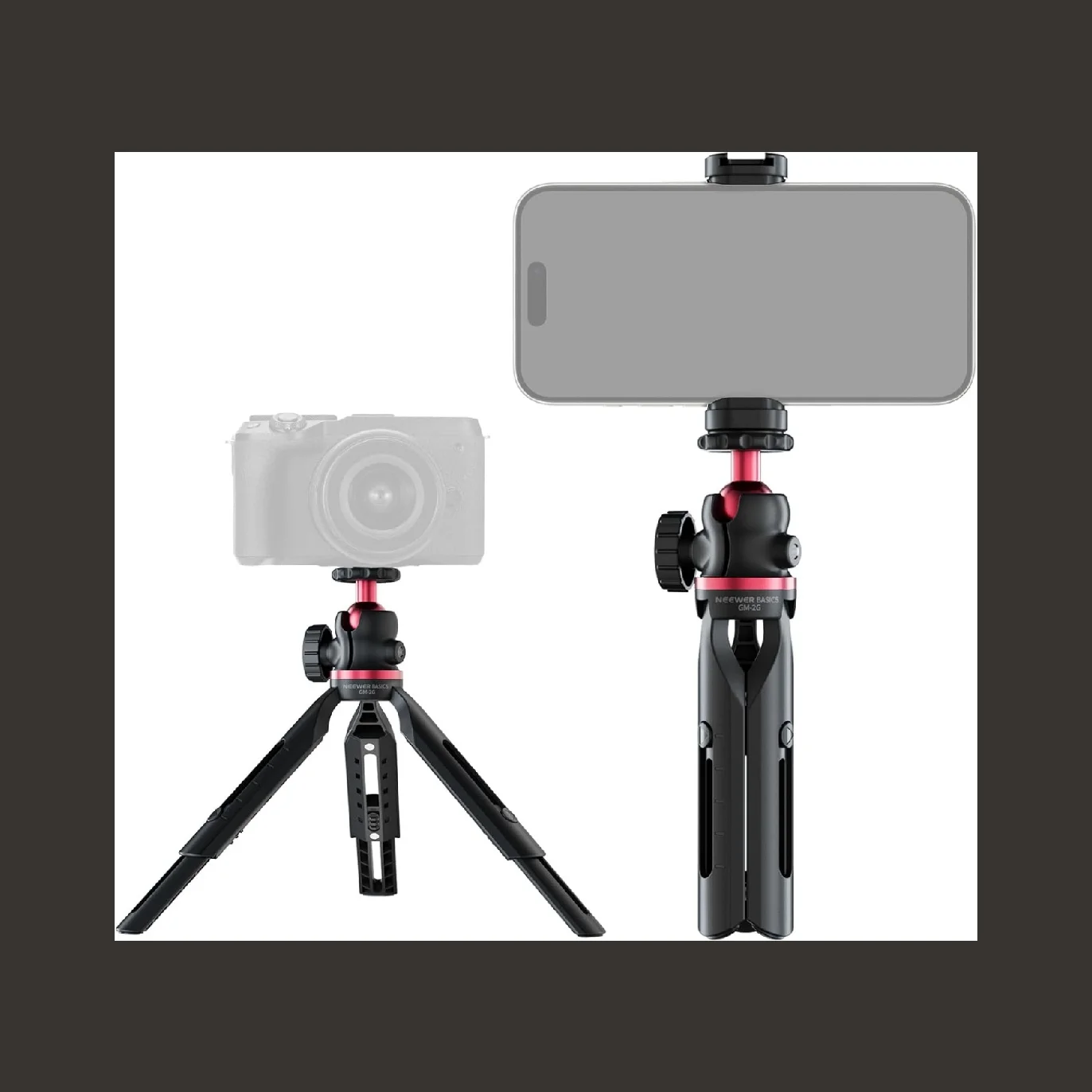 Suporte de Tripé Mini NEEWER para Selfie, 360 °   Suporte de Mesa Portátil para DSLR, Webcam e Smartphone (iPhone/Android)