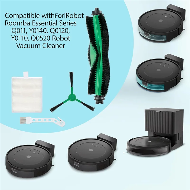 24-Hour Delivery Replacement Parts For Irobot Roomba Essential Series Y0140 Q0120 Q0520 Y0110 Q011 Robot Vacuum Cleaner Parts