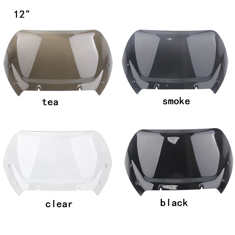 

Motorcycle 12 " Clear Smoke Windscreens/Wind Deflectors/Wind Splitter For Harley 2023-later FLTRXSE 2024 FLTRX and FLTRXSTSE