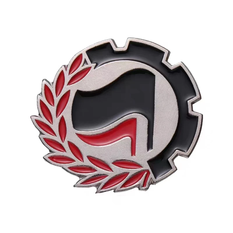 Anti Fascista Emaille Pins Benutzerdefinierte Halten Die Frieden Schwarz Rote Flagge Logo Broschen Revers Abzeichen Schmuck Geschenk Drop Shipping