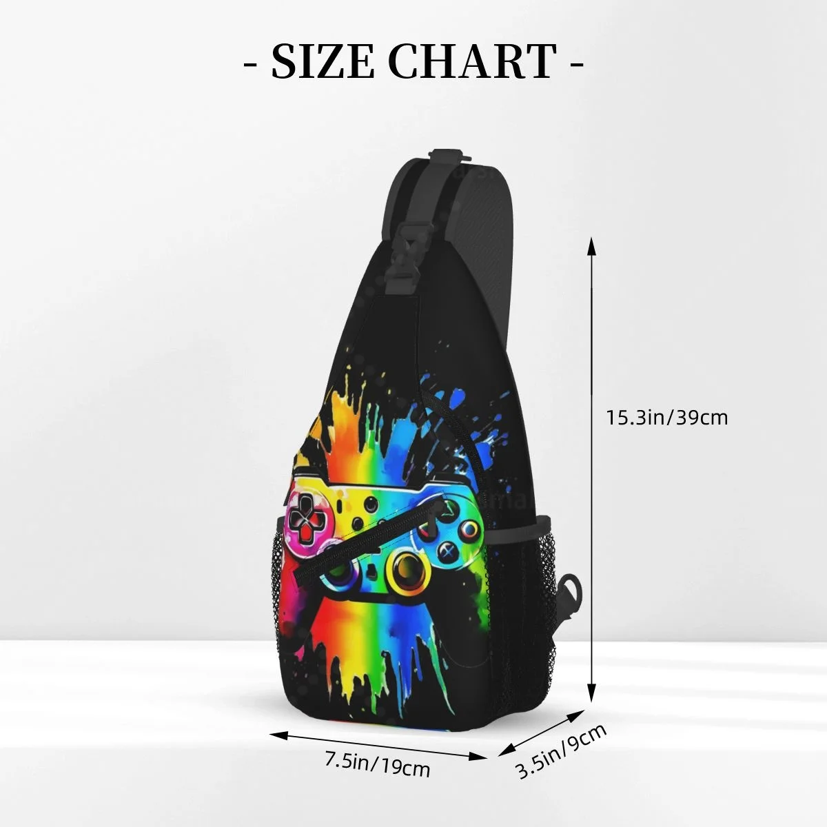 حقيبة ظهر Game Time Sling للسفر عبر الجسم وحقائب صدر خفيفة الوزن كاجوال للكتف للمشي لمسافات طويلة في الرياضة