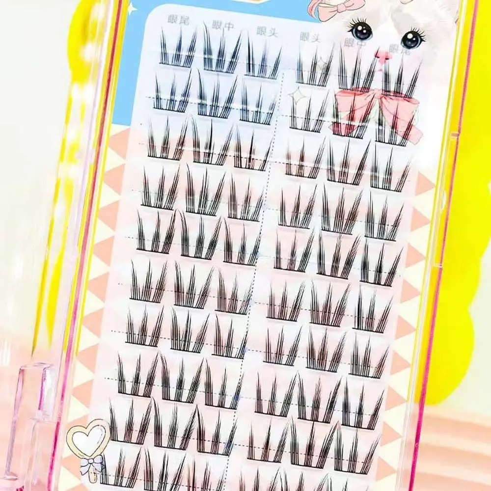 C Curl Individual Cluster Eyelashes 10-13mm Lashes Extension Fluffy False Eyelashes Eyelashes Makeup Long Lasting