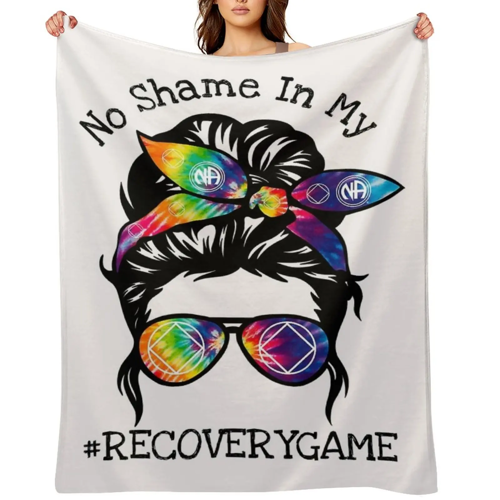 

NarcoticsWomens Sobriety Gifts AA NA Throw Blanket Warm Large Bed linens Luxury St Blankets
