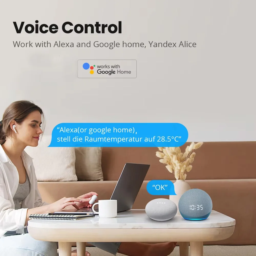 Czujnik temperatury i wilgotności Zigbee, miernik temperatury i wilgotności w pomieszczeniach, higrometr do Ewelink Home Assistant ﻿ Automatyka 2mqtt