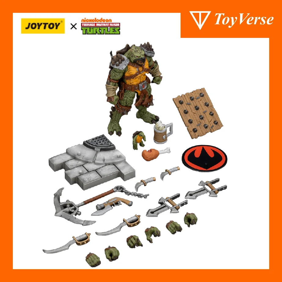 

TOYVERSE 1/18 JOYTOY Toy Figure TMNT Slash AndTokka 2PCS Collection Model Toy