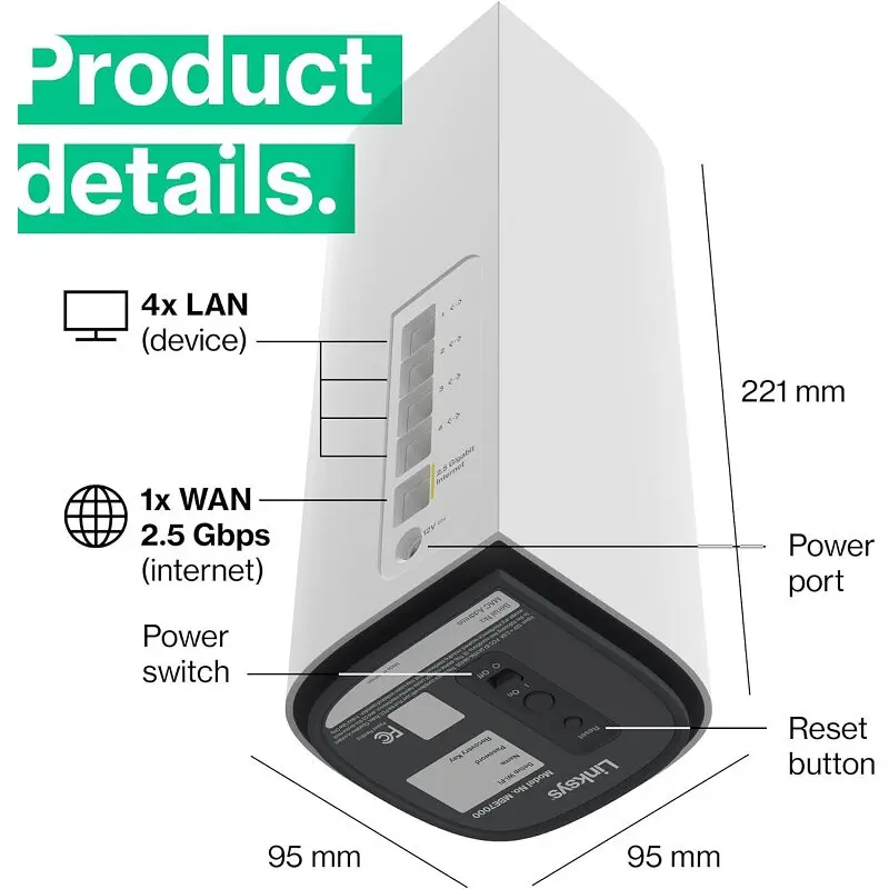 Linksys Velop Pro 7 BE11000 WiFi7 Mesh MBE7001/7002/7003