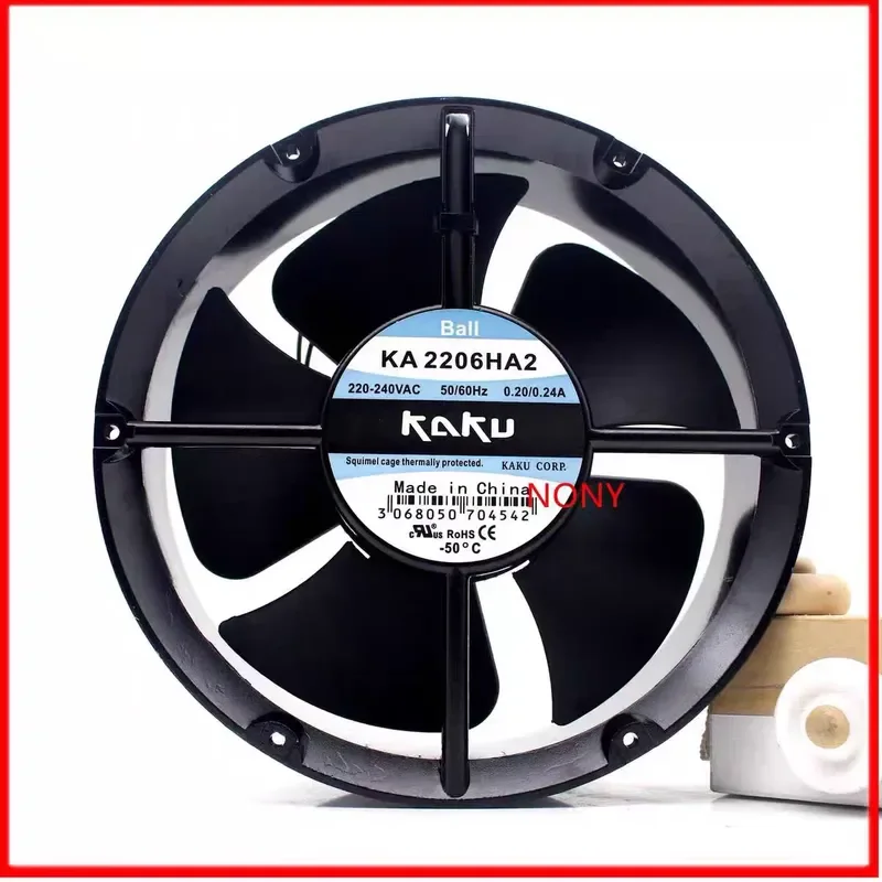 for KA2206HA2-2 22060 220V Ball Bearing Ultra Durable Cooling Fan New Arrival High Quality Industrial Ventilation Blower