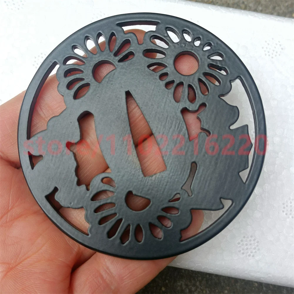 Beautiful Tsuba Handguard Guard For Japanese Real Japan Samurai Katana Sword Fittings Accessory Parts Steel Iron Material Nice