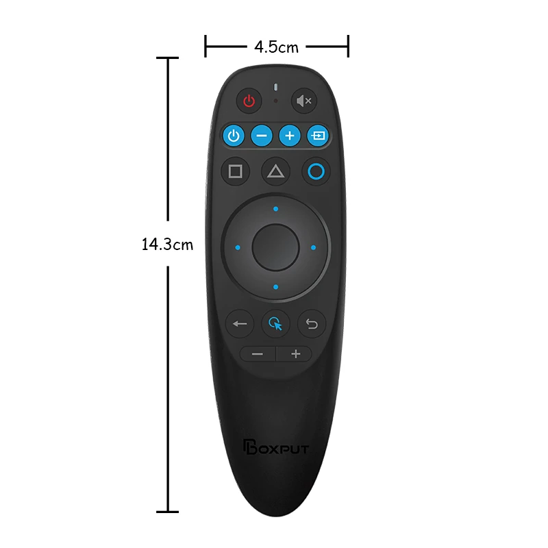 BPR2S PLUS BT Air Mouse Voice IR learning TV 4 keys IR isolation 2.4G Wireless Remote Controller With Gyro for Android TV Box/PC