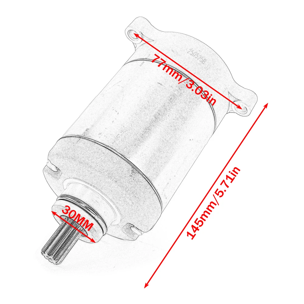28P-81890-00 Motorrad-Anlasser für Yamaha YFM550FWA YFM700FWA Grizzly 550 700 für CFMoto 250 NK CF250 300SS 300NK CF300 – Detail 10