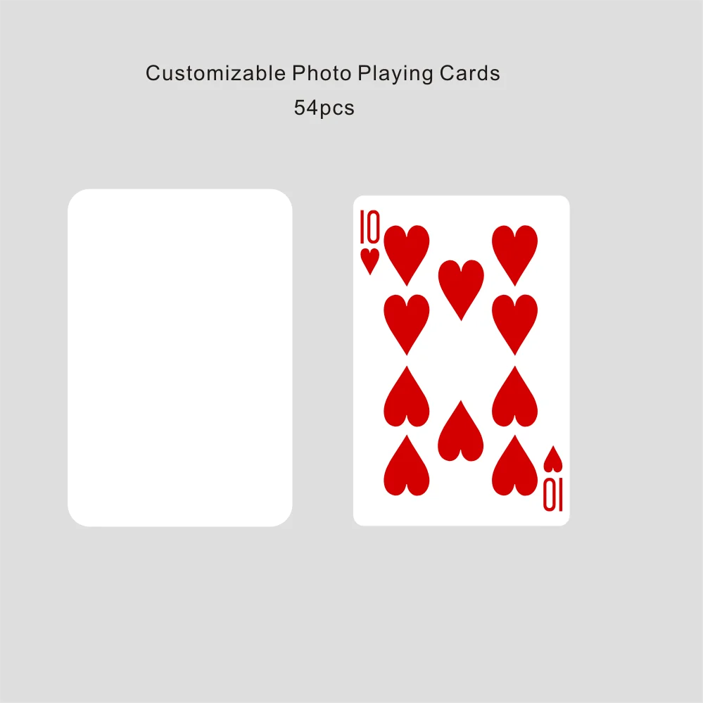 Individuelle Spielkarten mit Foto, personalisierte Spielkarten mit doppelseitiger Anpassung, ein Deck Spielkarten für Hochzeiten – Detail 1