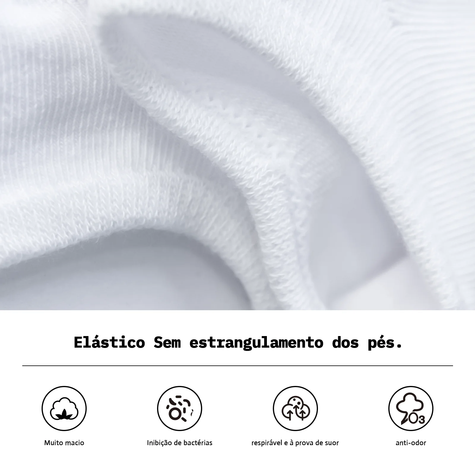 جوارب الوقاية من رائحة القطن الخالص ، طويلة الكنو ، رائحة نقية ، امتصاص العرق ، تنفس ، تنفس ، الكبار ، كيت 6 ، الشحن المجاني