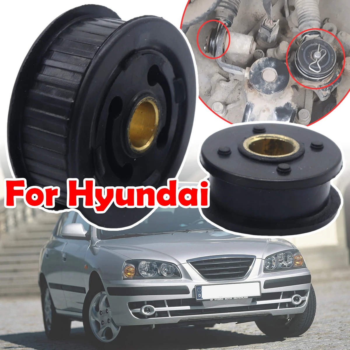 

Manual Transmission Gear Shift Cable Shifter Linkage End Replace Bushing Kit Car accessories For Hyundai Verna Accent Verna H100