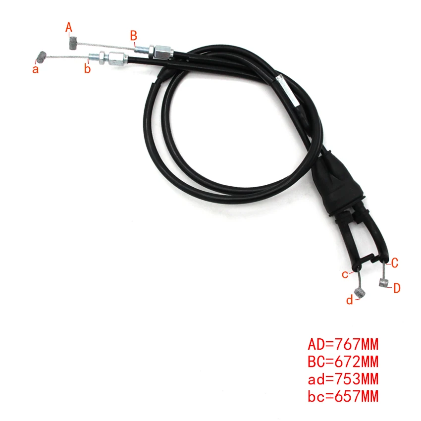 

Motorcycle Push&Pull Throttle Cable Line Wires Scooter Acceleration For Yamaha YZF R1 2009-2014 OEM:14B-26302-00 14B-26302-01