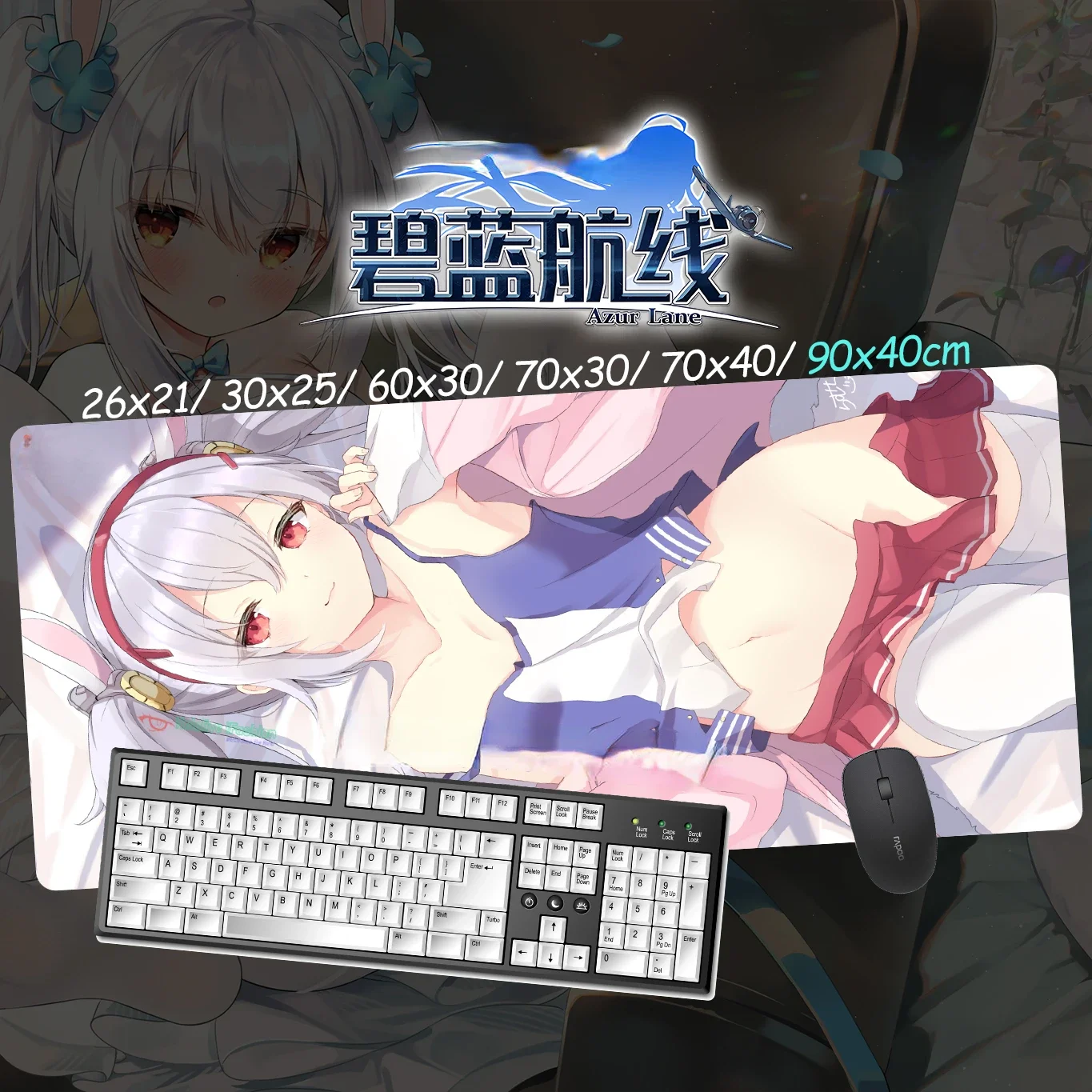 

Anime Custom Design XXL Mouse Pad USS Laffey HMS Unicorn Azur Lane Game Sexy Girl Large Desk Mat DIY Computer Gaming Accessories