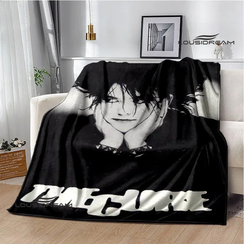 Rock band The cure Printed blankets picnic blanket Warm Flannel blankets Soft and comfortable blanket bed linings Birthday Gift