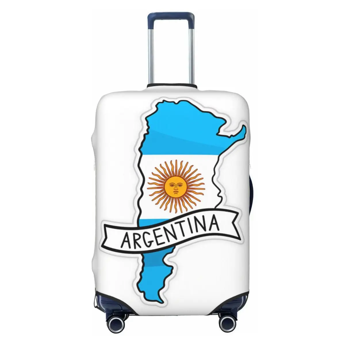 Argentina Country Map Flag Suitcase Cover Business Flight Useful Luggage Supplies Protector