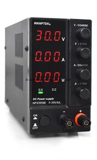 Fuente de alimentación digital ajustable de voltaje CC con pantalla digital NPS306W NPS3010W para reparación de portátiles y teléfonos