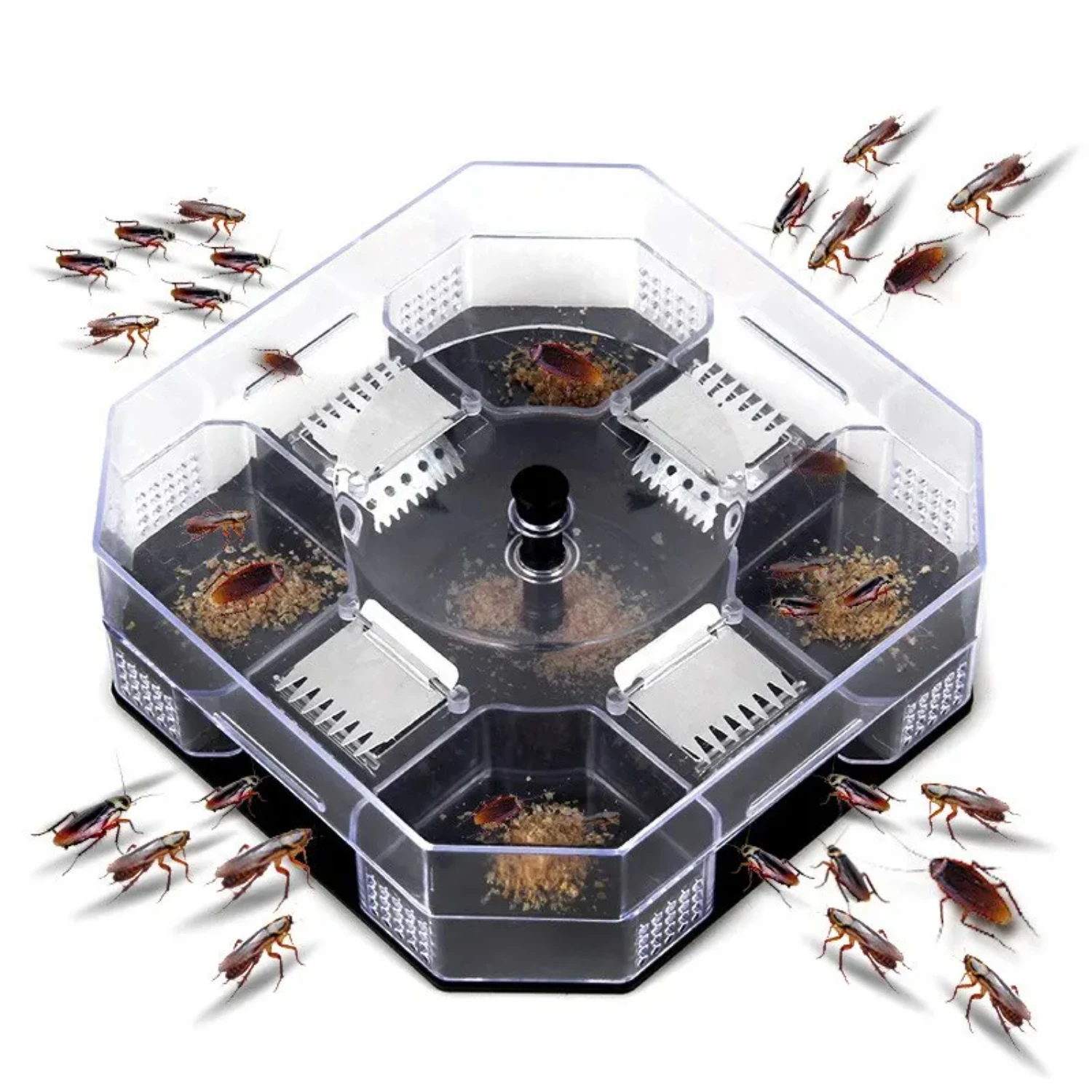 Cockroach Trap Bug Catching Tool Cockroach Box  Indoor  Safety Physical Bug Size Pass Kill Trap Trap