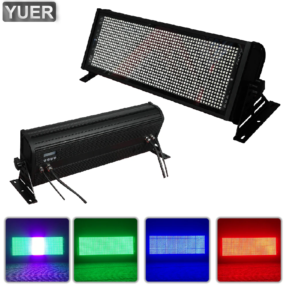 

YUER Water Proof IP65 1200W RGBW 4IN1 Outdoor Strobe Light DMX512 8/18CH DJ Disco Stage Wedding Music Party Dance Floor Park Bar