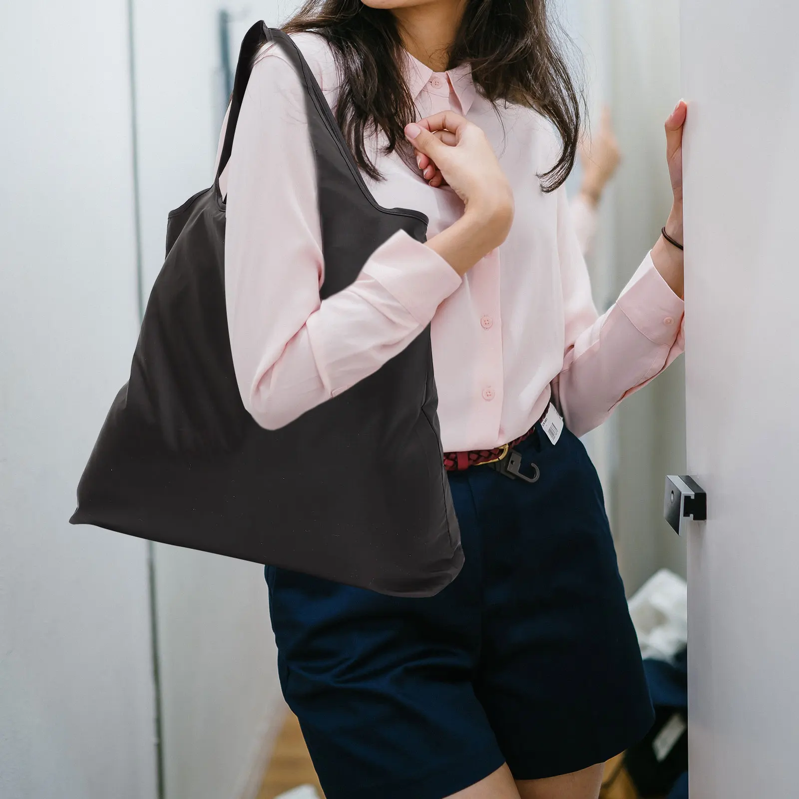 

Large Tote Shopping Bag Portable Grocery H held Vegetable Storage Reusable Canvas Foldable Pouch Grocery Tote Bag For