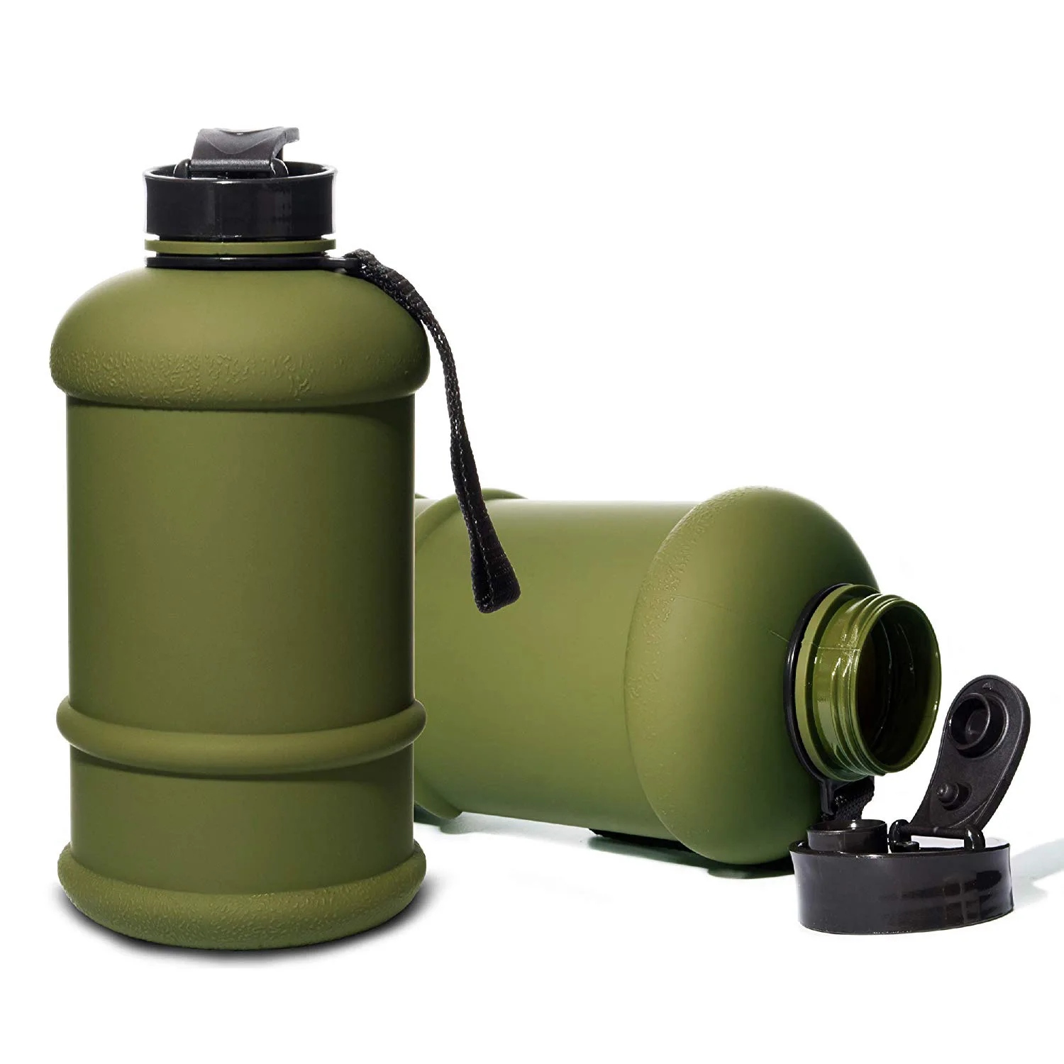 

1.3L Large Capacity Outdoor Sports Kettle Military Green Handgrip Water Bottles Portable Climbing Hiking Gym Drinking Cup Bottle