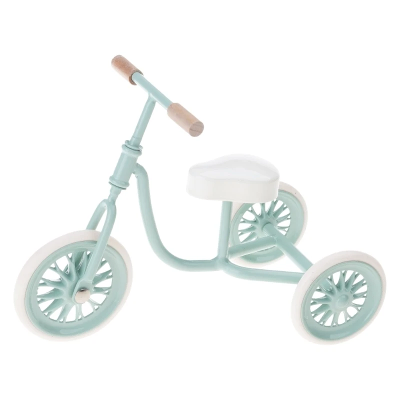 

23GD Meticulously Designed Metal Mini Tricycle 1/12 Scale Decorative Prop For Model Projects And Crafting Accessories