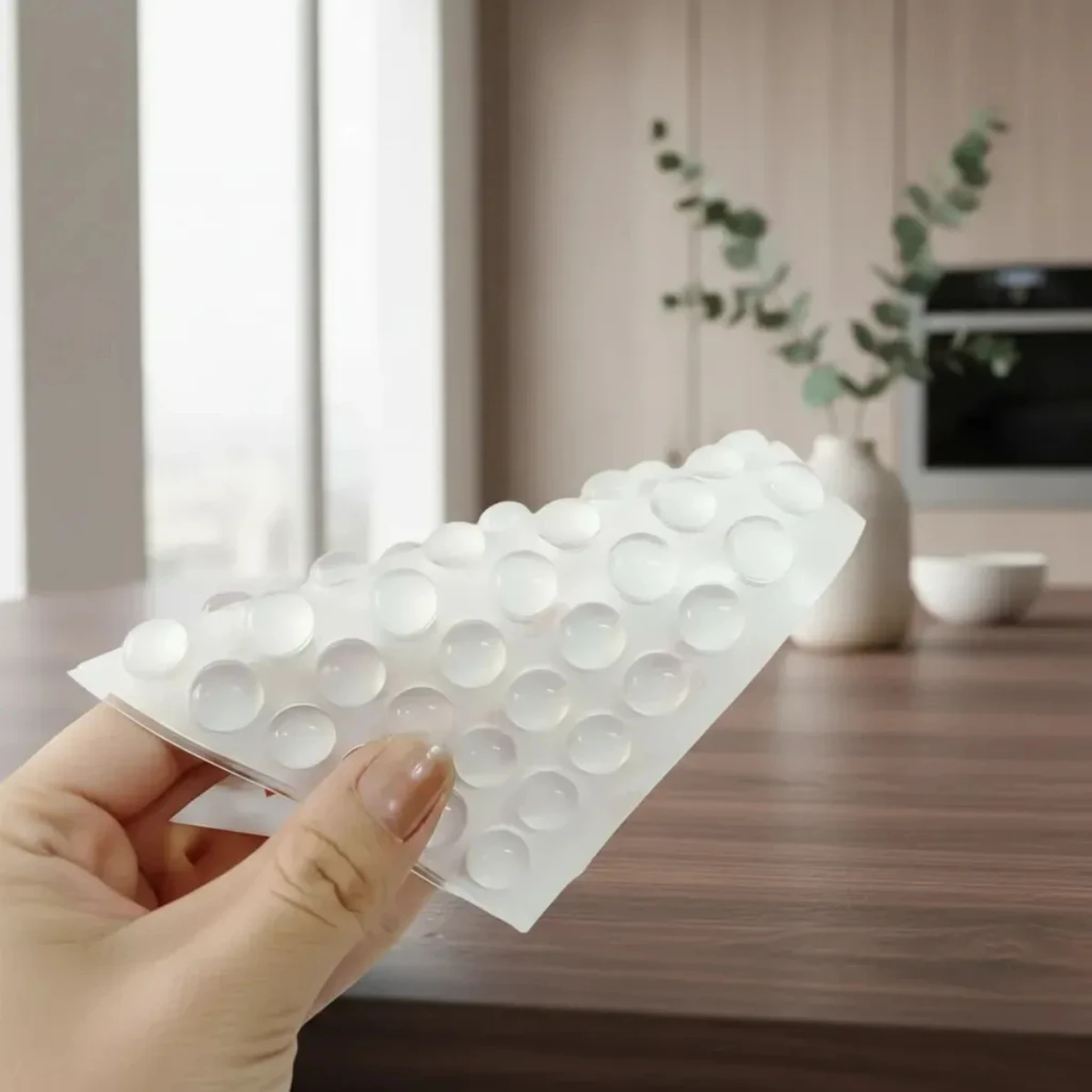 100Pcs Self-Adhesive Silicone Bumpers Drawer Cabinet Buffer Noise Reduction Furniture Door Stopper Pads Uses For Home Hardware