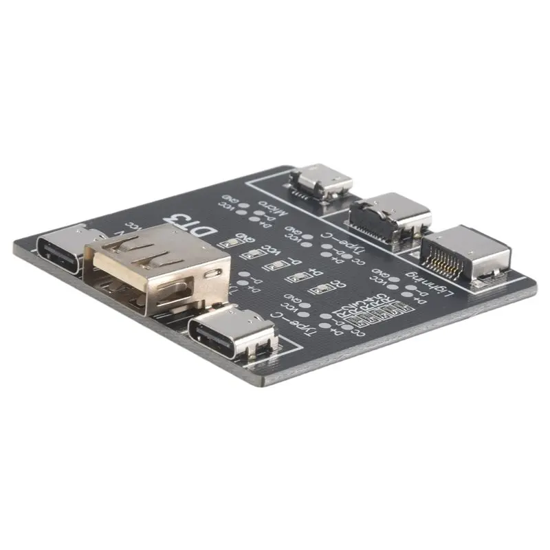 A13E-USB Data Line Detection Board DT3 USB Cable Tester For IOS Android Micro-USB Type-C
