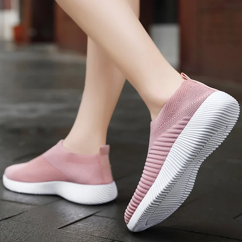 Vrouwen Sneakers Ademende Sportschoenen Vrouwen Mujer Slip On Schoenen Casual Lente Zomer Schoeisel