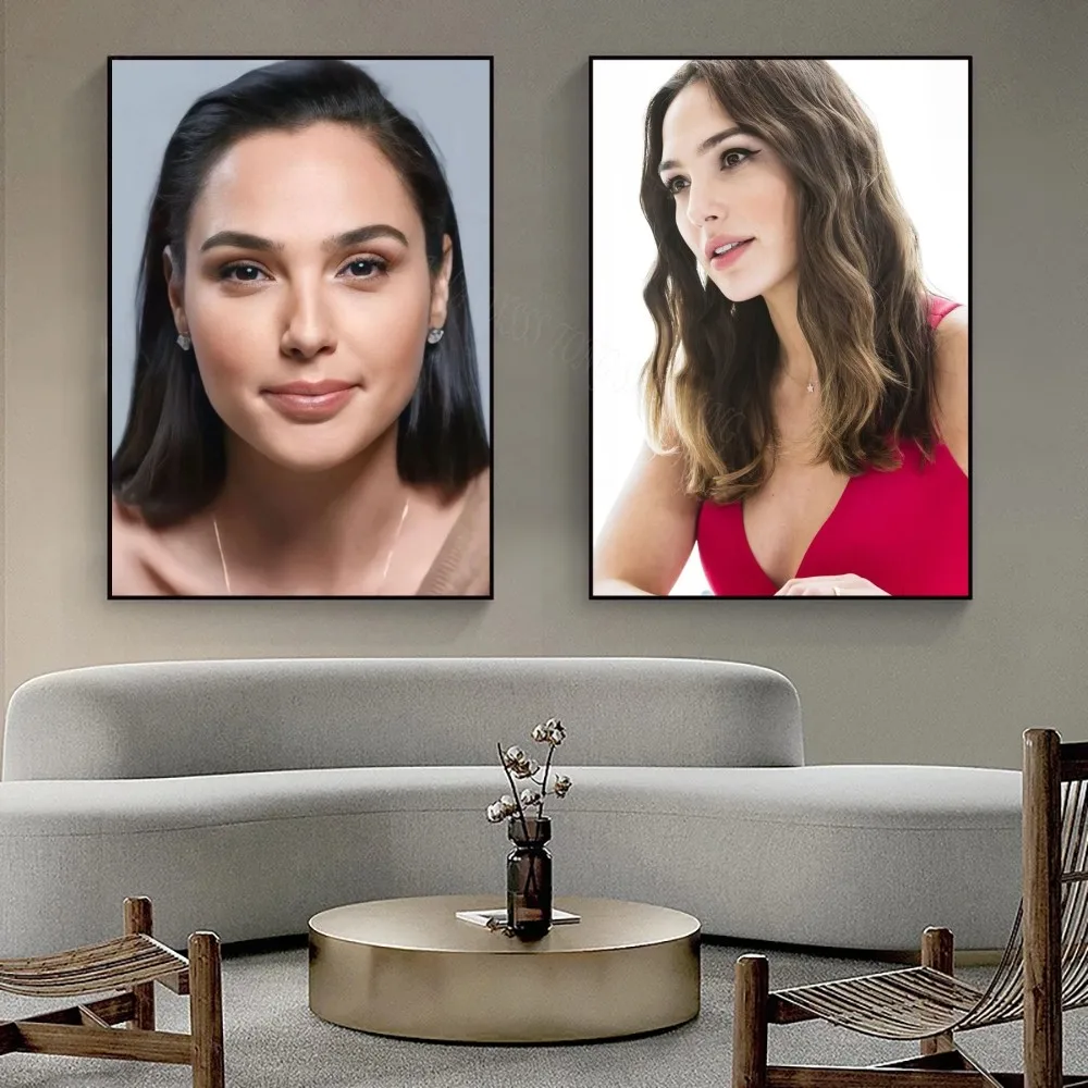 1pc Actor Gal Gadot Poster Bedroom Posters Bar Coffee Tube Art Hanging Paintings Living Room Decor