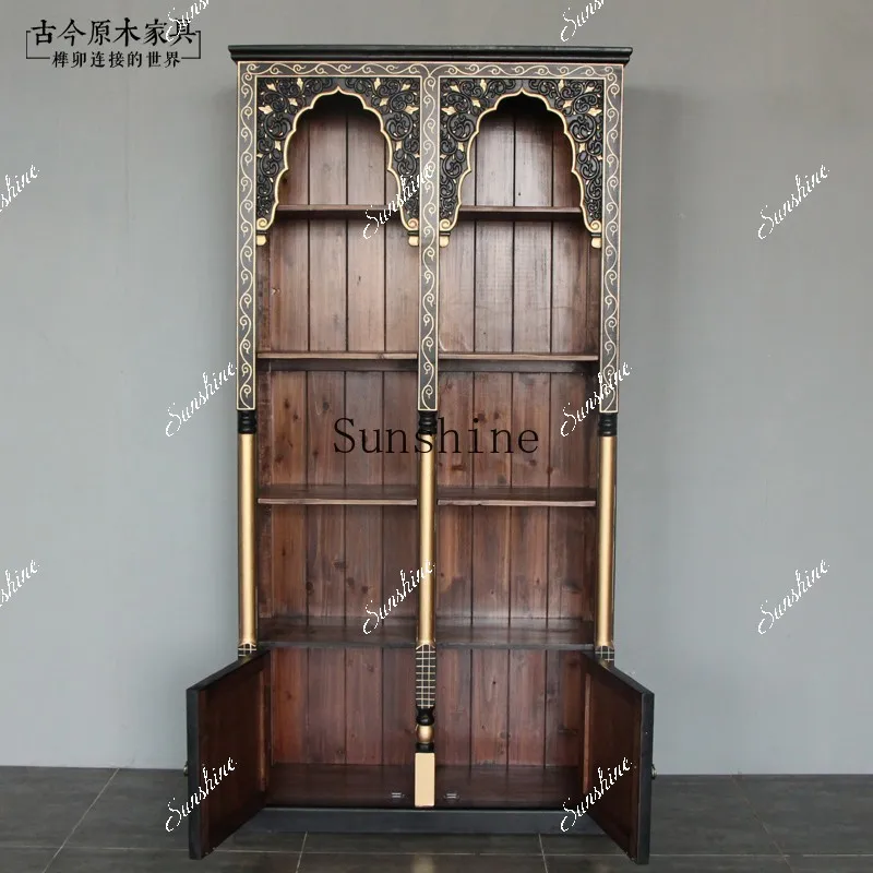 Style Display Cabinet Tea Bogu Rack SH087CY Thai Solid Wood  FT