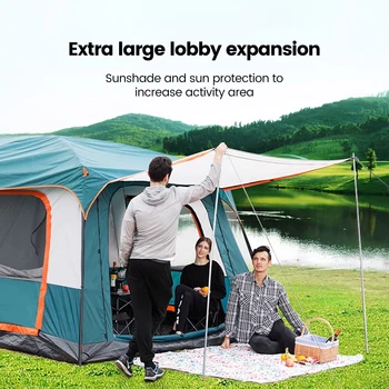 Two-Room Family Camping Tent 6