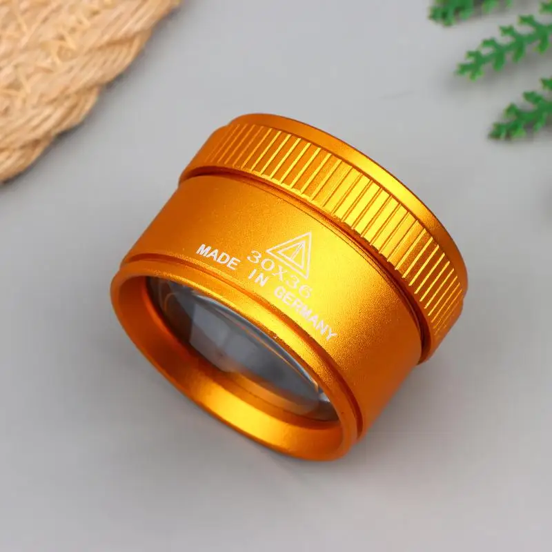 1pcs 30X 36mm Magnifying Glass K9 Optical Lens Monocle For Watch Jewelry Coin Stamps Precision Work Inspection Loupe Tool