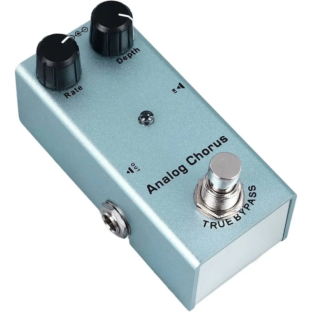 Reliable Low Noise Analog Chorus Pedal Aluminum Alloy DC 9V Power Electric Guitar Effects Pedal Mini Effect Pedal Guitarists