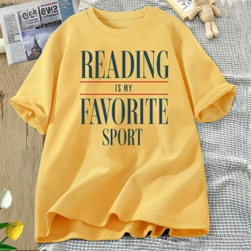 레트로 패션 레터 프린트 티셔츠 예술적 스타일 반팔 라운드넥 다용도 데일리 스트릿 여성 티셔츠