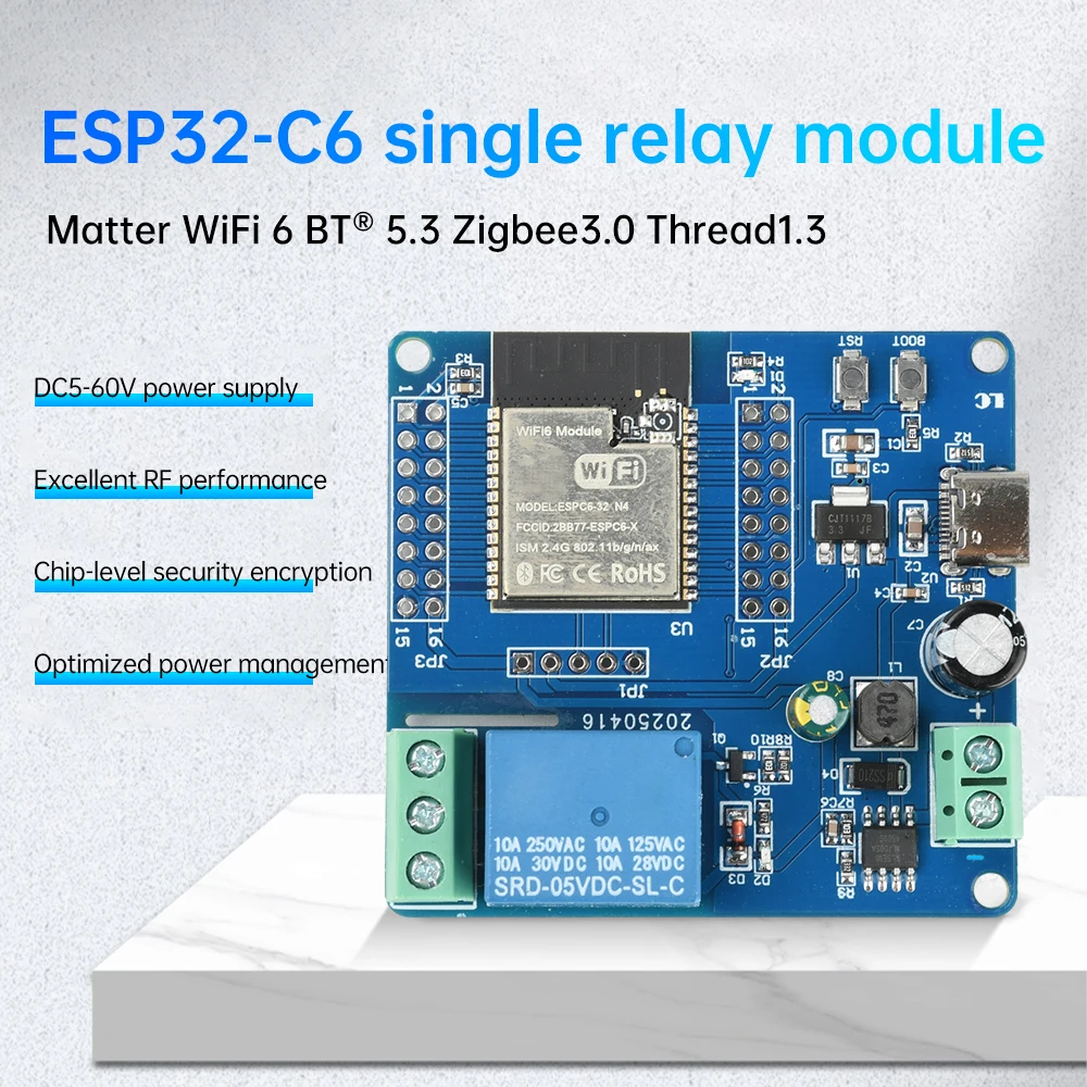 ESP32-C6 Wi-Fi Blue… - image