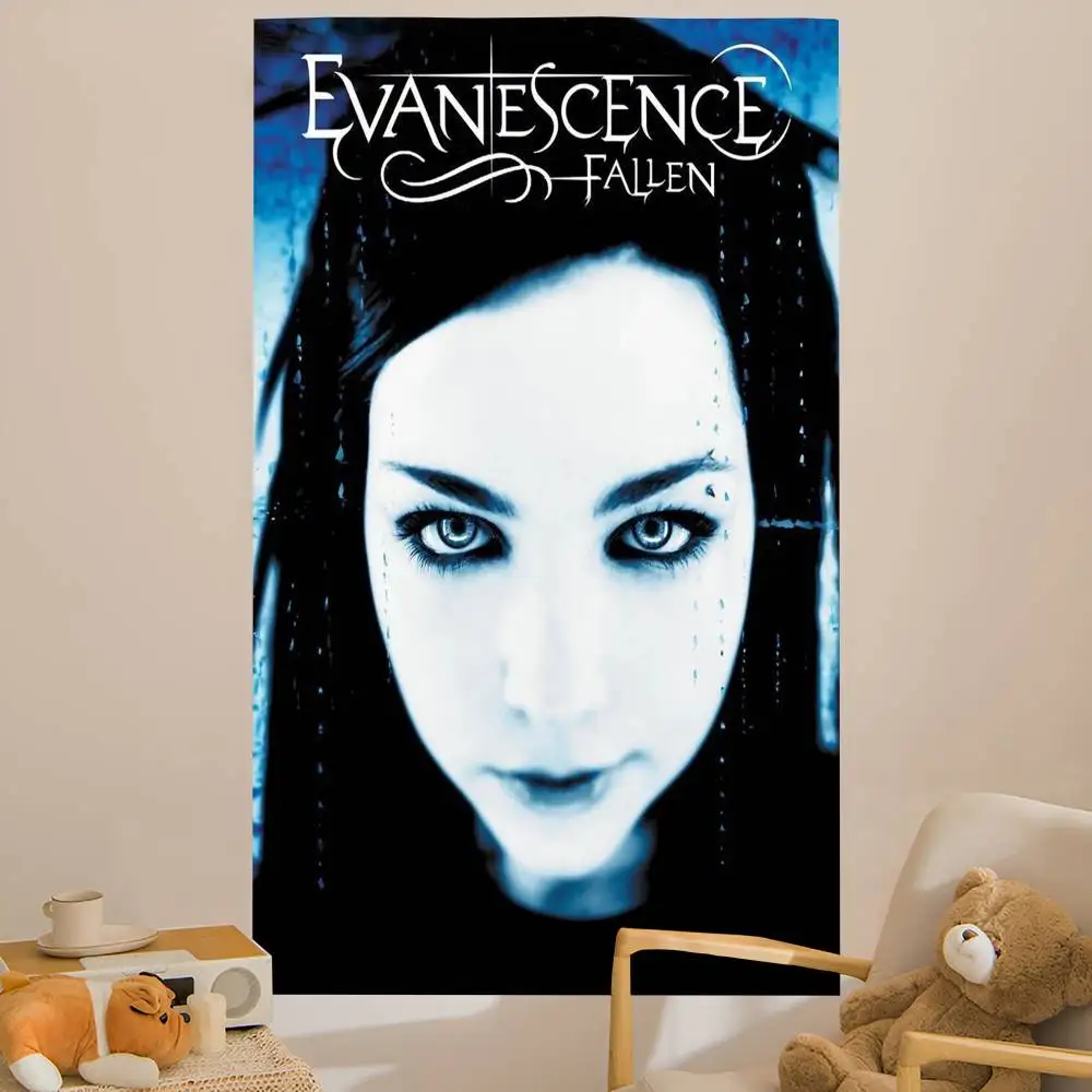 E-Evanescence A-Amy Lee Anime Tapestry Hippie Flower Wall Carpets Dorm Decor Wall Hanging Home Decor