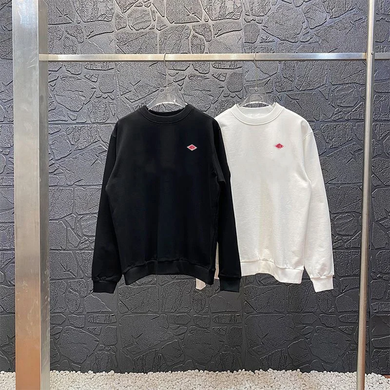 2025, nach Japan exportiert, Frühlings-dünnes Sweatshirt für Männer/Frauen, gleiche Stickerei, Marke, Baumwolle, O-Ausschnitt, lange Ärmel, lockere Trainingsanzug-Oberteile