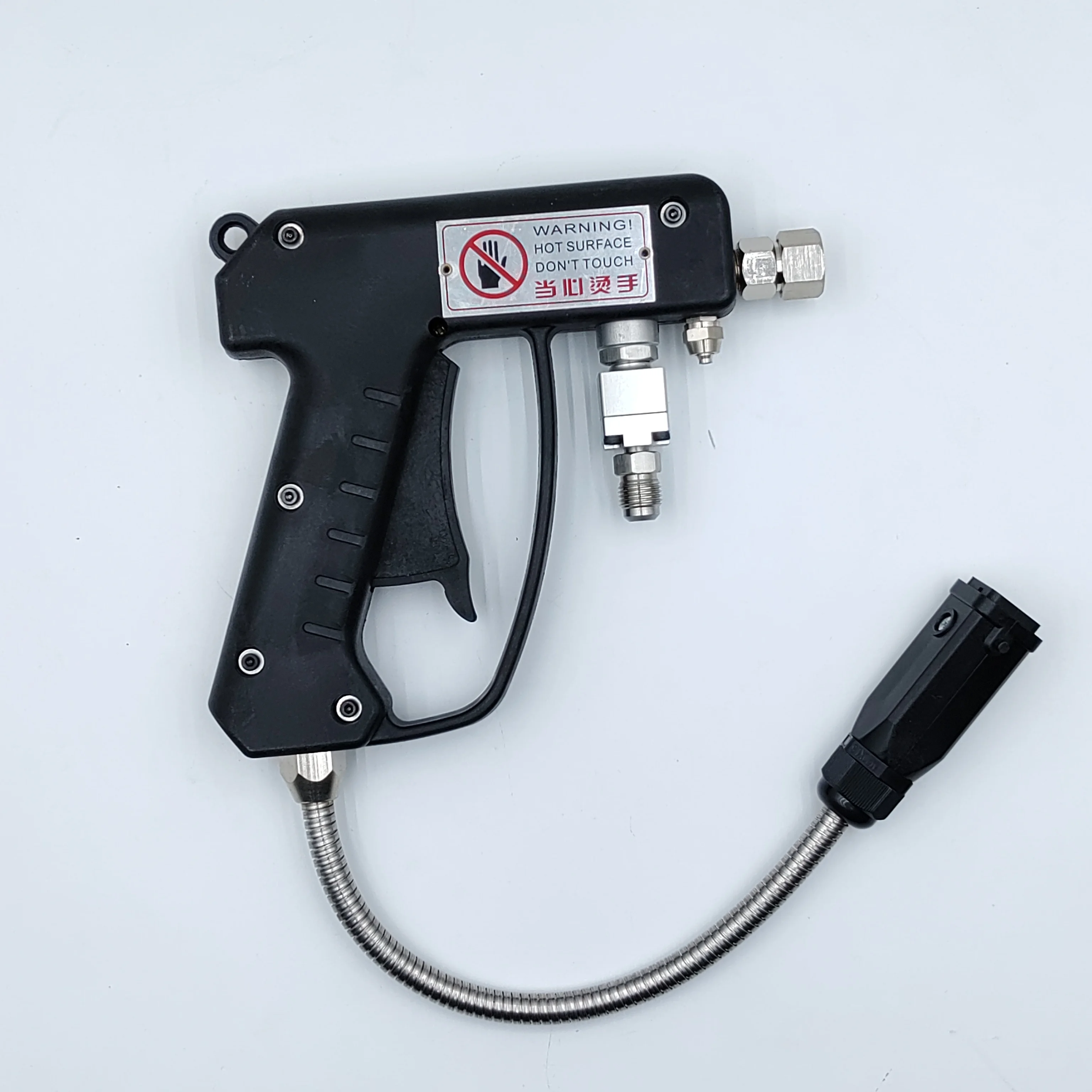 Semi-Automatic Hot Melt Glue Dispenser Electrically Driven Manual Glue Head Wood Encased Low Noise for Beverage Food Chemical in