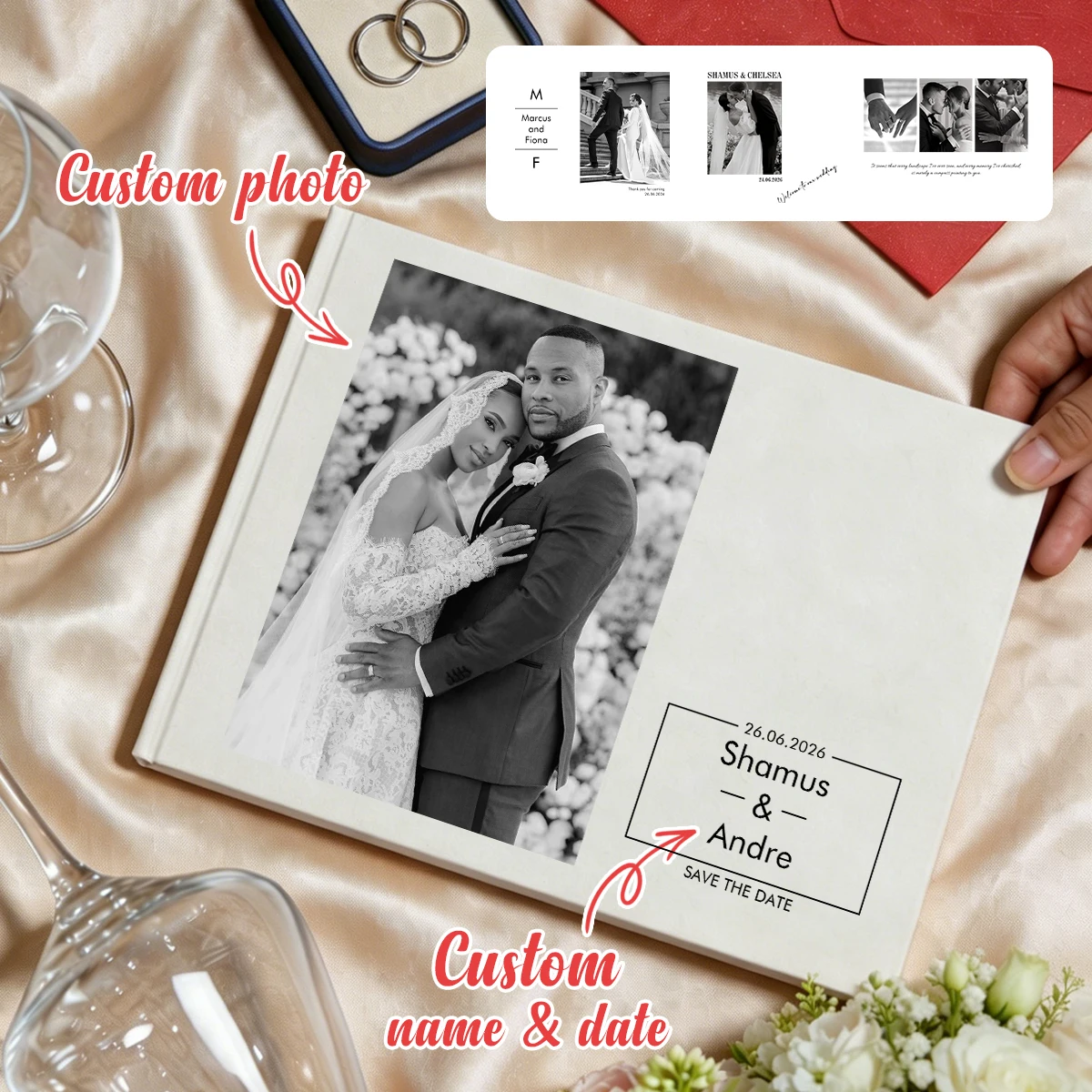 Custom Photo Book - Libro personalizzato per la firma dei