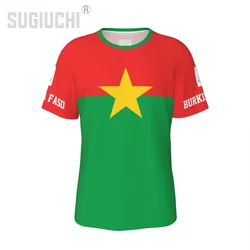 Unisex Nation T-shirt Burkina Faso Flag T-shirts jersey For Men Women Soccer Football Fans Gifts Custom clothes tee