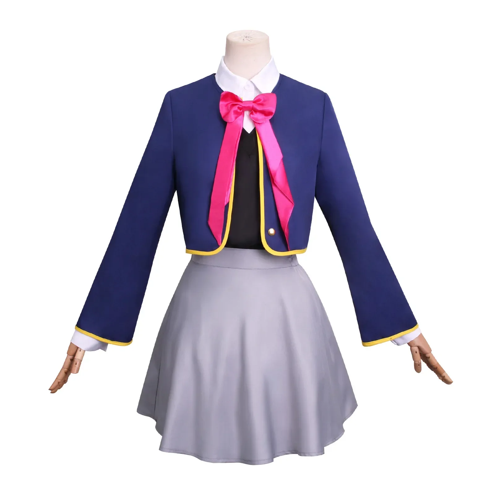 Anime Oshi No Ko 호시노 루비이 아리마 카노 코스프레 의상 호시노 루비이 학생 복장 파티 의상 코스프레 풀 세트