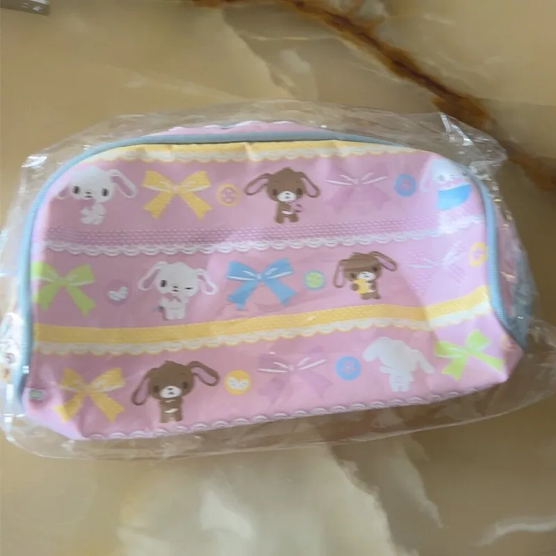 Rare Sugarbunnies Makeup Bag Organizer Storage Kawaii Cute Pencil Case Small Clutch Bag Pink Cosmetic Bags Beauty Case