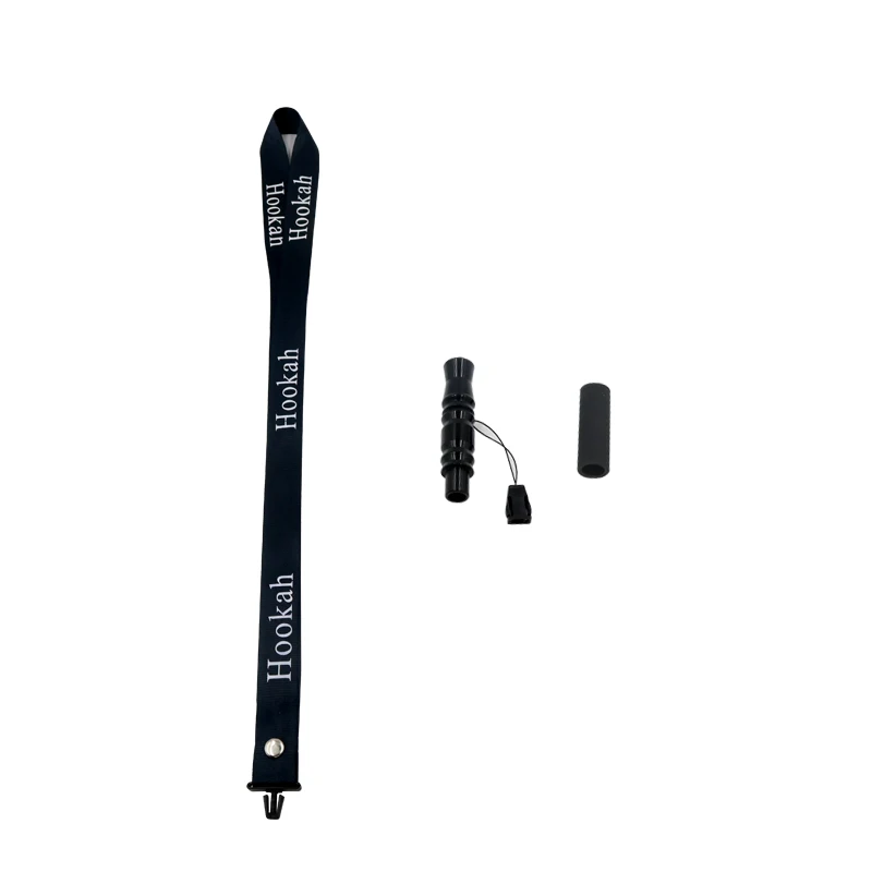 SY جودة عالية النرجيلة المعبرة مع شنق حبل حزام الشيشة الفم نصائح سيليكون الألومنيوم تشيتشا Narguile انبوب ماء المعبرة