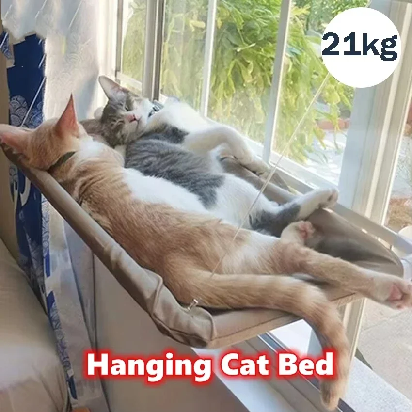 أرجوحة قطط، مقعد تعليق داخلي، عش معلق للقطط الصغيرة، وسادة شفط، مرتبة قابلة للغسل، سرير معلق للقطط، مستلزمات حيوانات أليفة