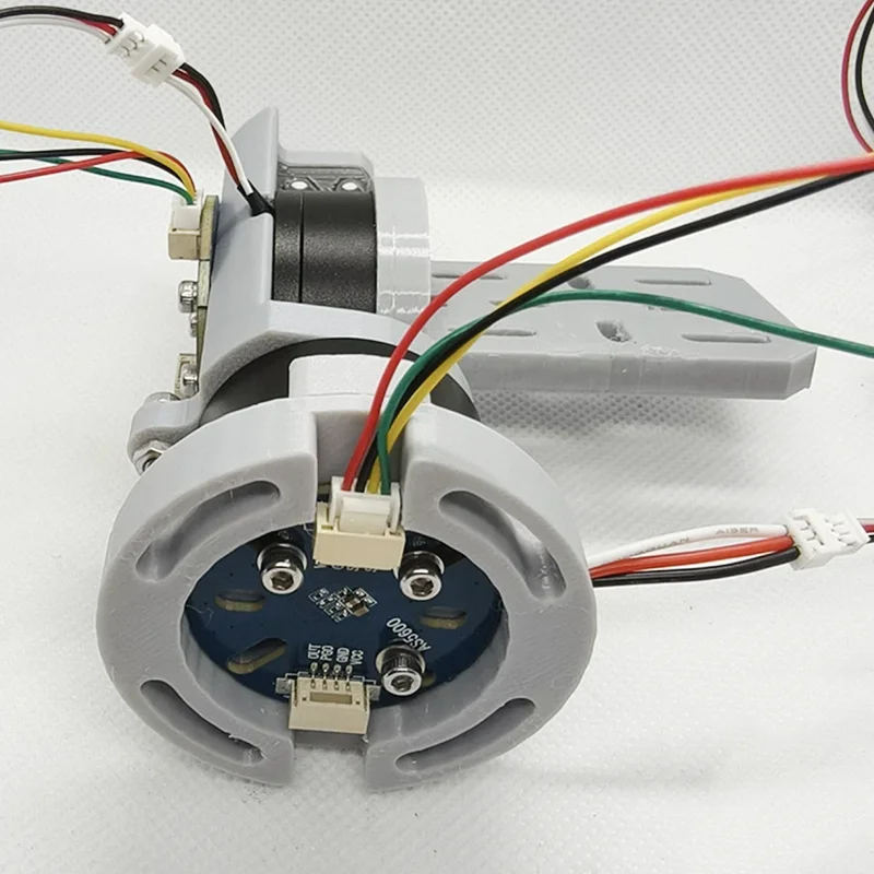 

12V Closed-Loop DC Brushless Motor 2-Axis Electric PTZ Bracket, Silent Lightweight Pan Tilt Rotation Module Assembly